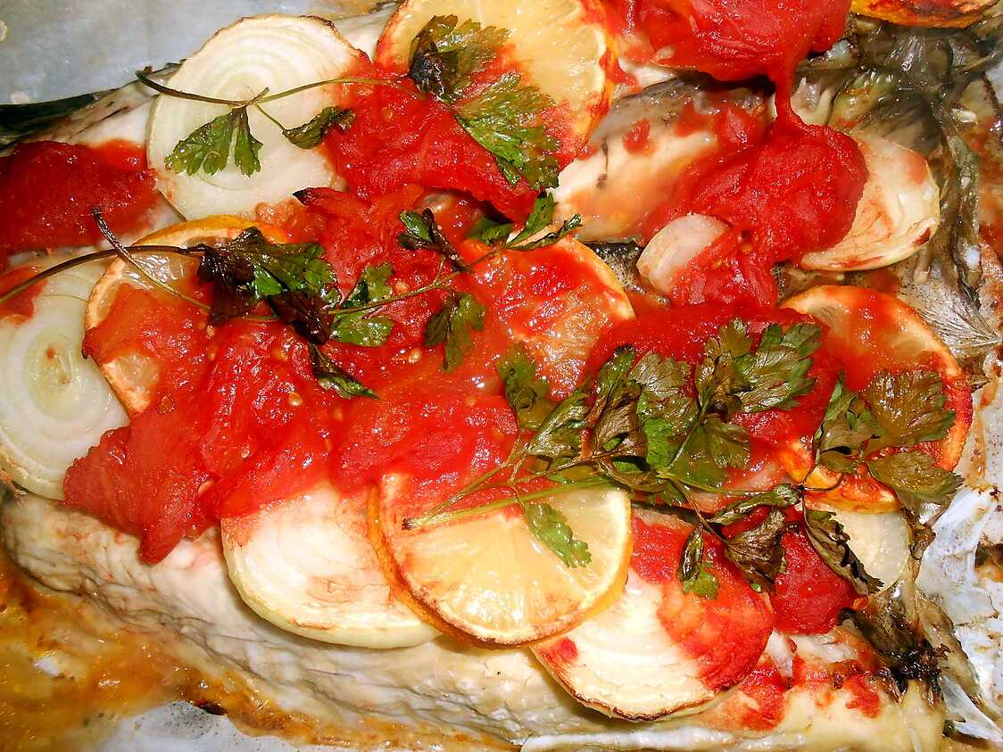 Recette de MULET AU FOUR par italmo
