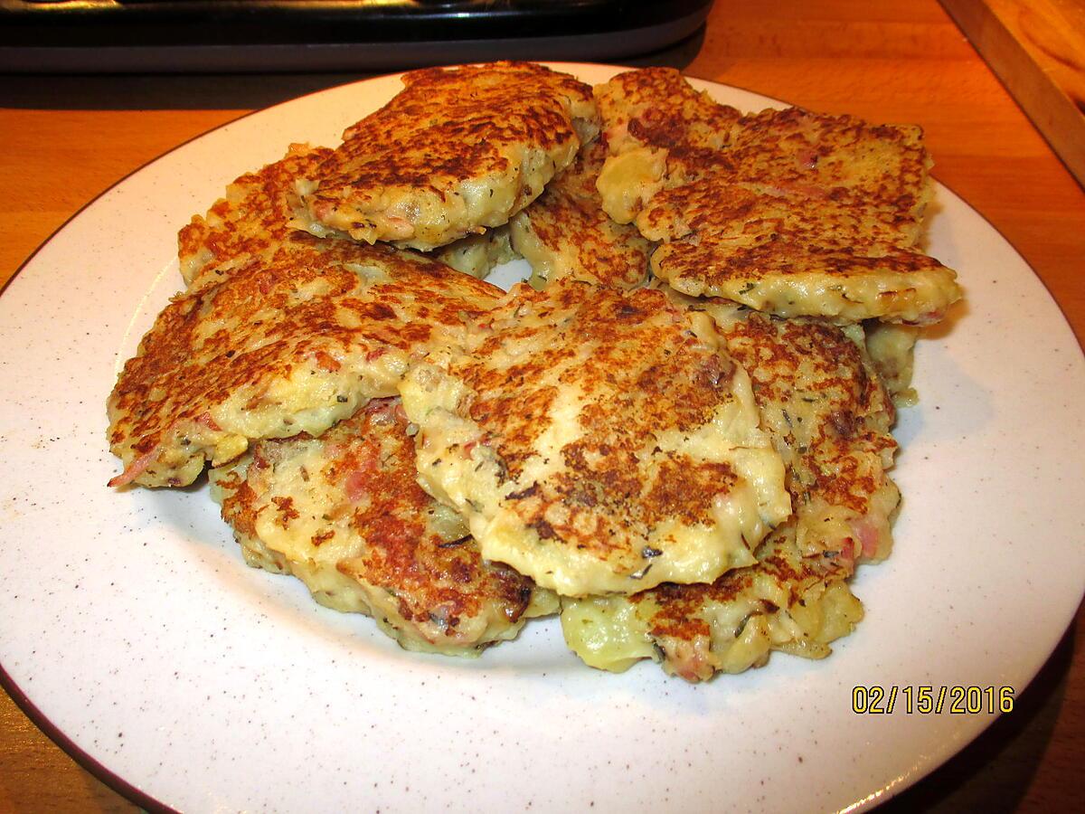 recette galettes de pommes de terre sans gluten ni lait