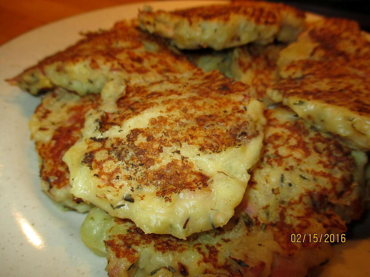 recette galettes de pommes de terre sans gluten ni lait