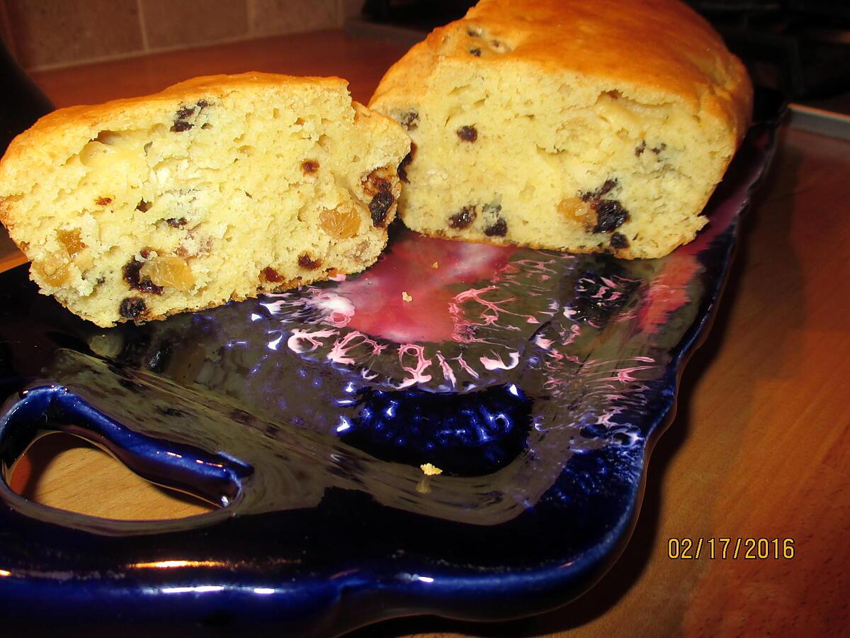 recette cake moelleux aux raisins sans gluten