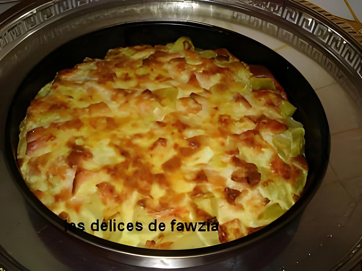 recette Gratin de pommes de terre et saumon fumé