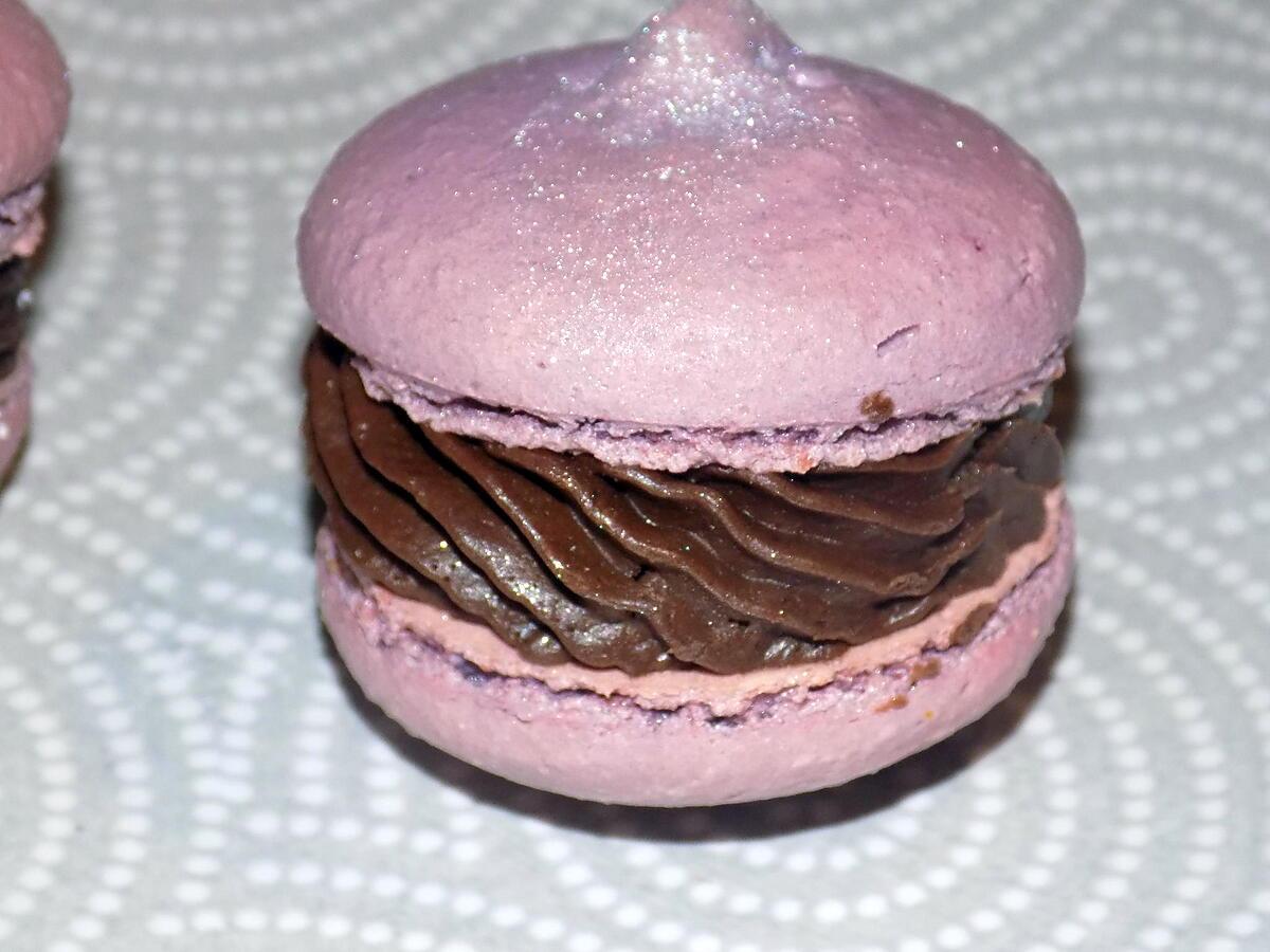 recette Macarons chocolat cacahuètes