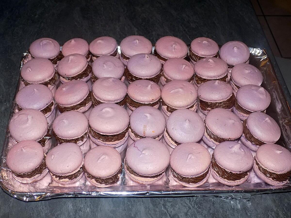 recette Macarons chocolat cacahuètes