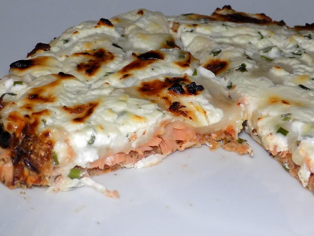 recette Pizza au saumon fumé dukan
