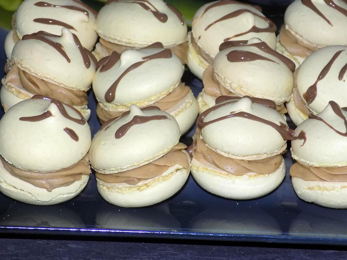 recette Macarons chocolat blanc speculoos