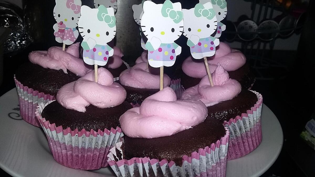 recette Cupcake cacao Hello Kitty