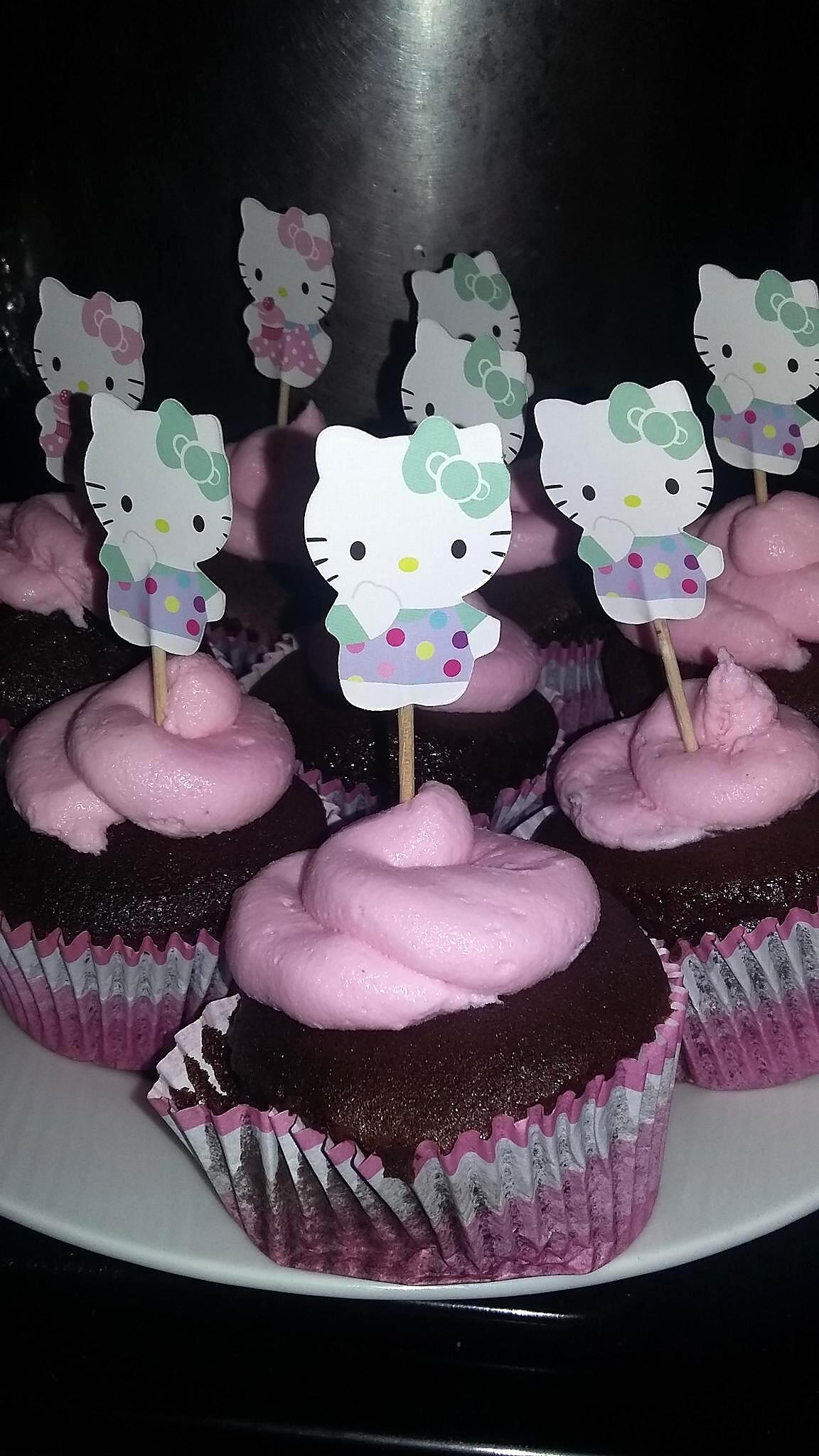 recette Cupcake cacao Hello Kitty