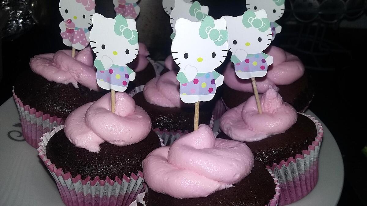 recette Cupcake cacao Hello Kitty