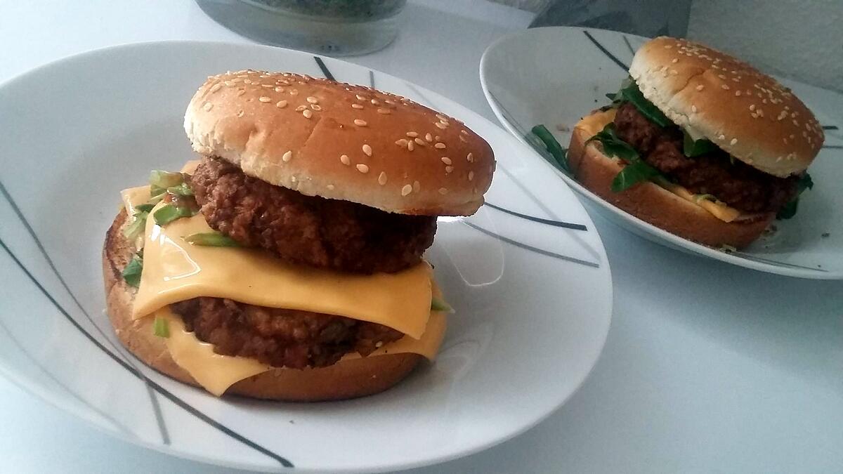 recette Double burger fricadelle