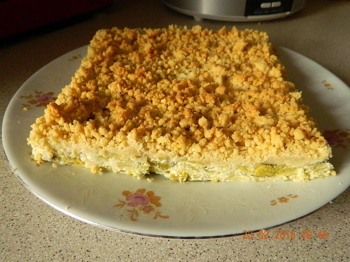 recette Crumble de poireaux