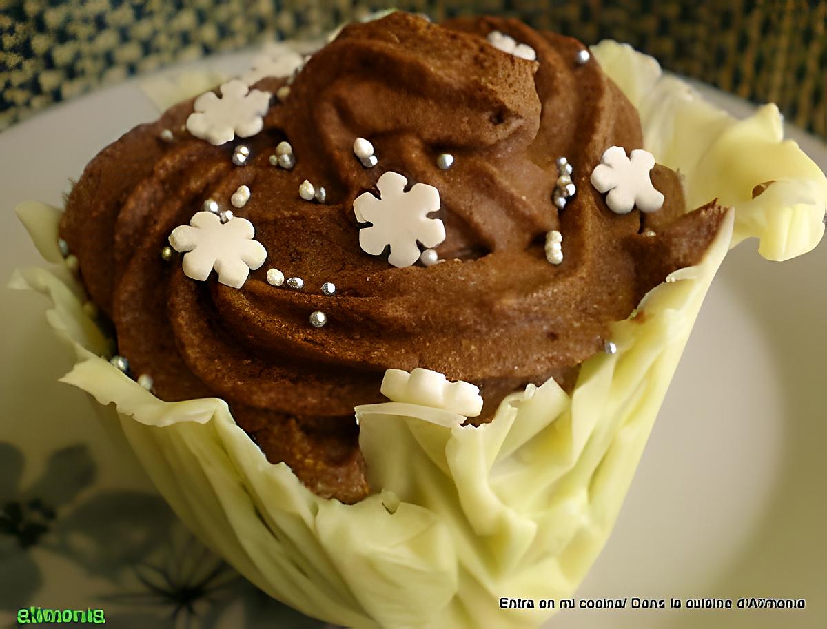 recette Nids de mousse aux deux chocolats