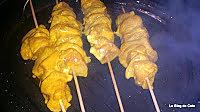 recette Brochettes de poulet satay