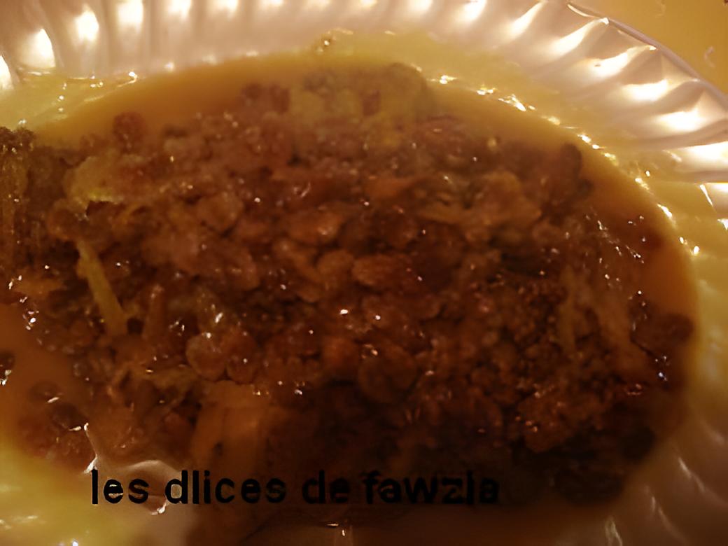 recette M'hamer aux raisins secs