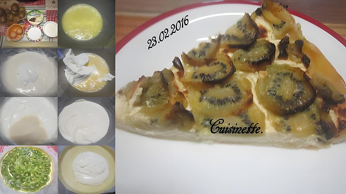 recette Tarte aux kiwis.mascarpone.