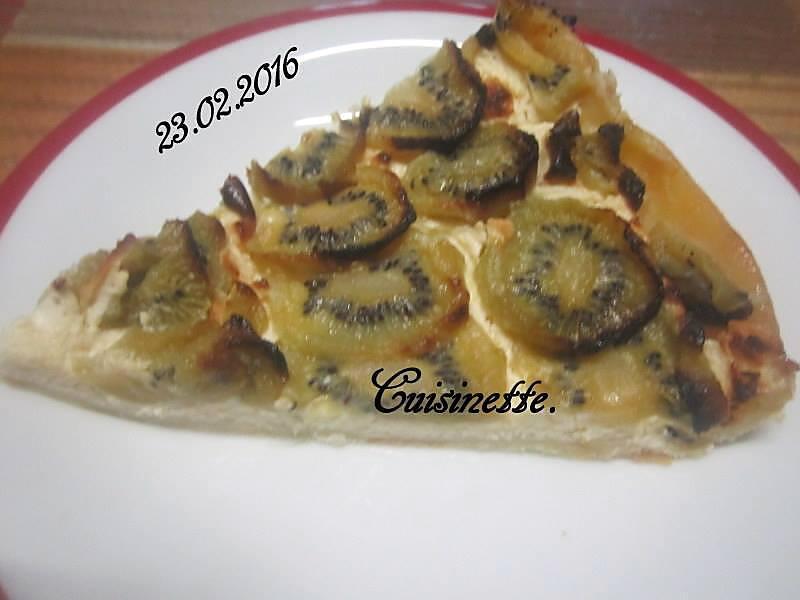 recette Tarte aux kiwis.mascarpone.