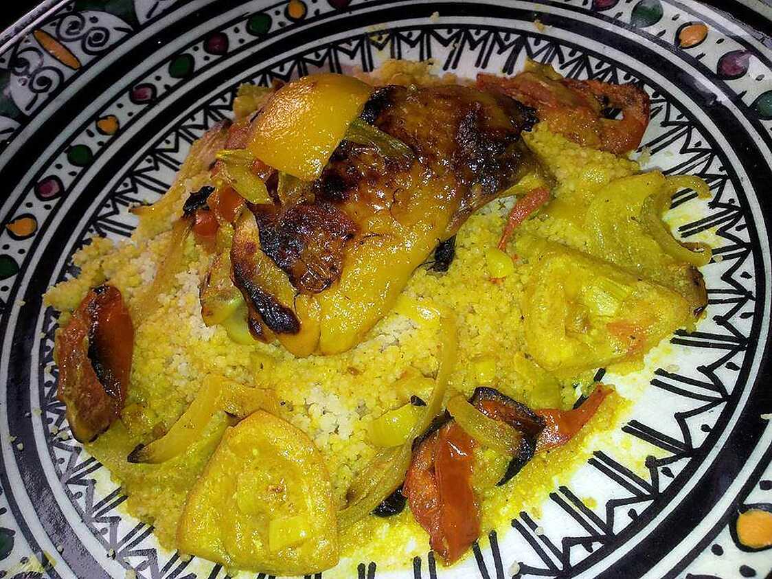 Recette de Tajine de poulet et citron confit