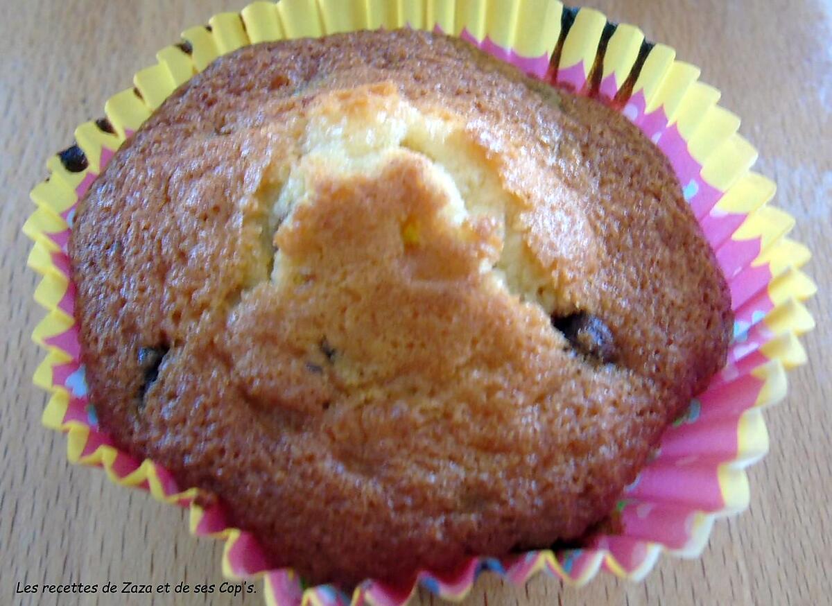 recette Muffins aux pépites de chocolat :