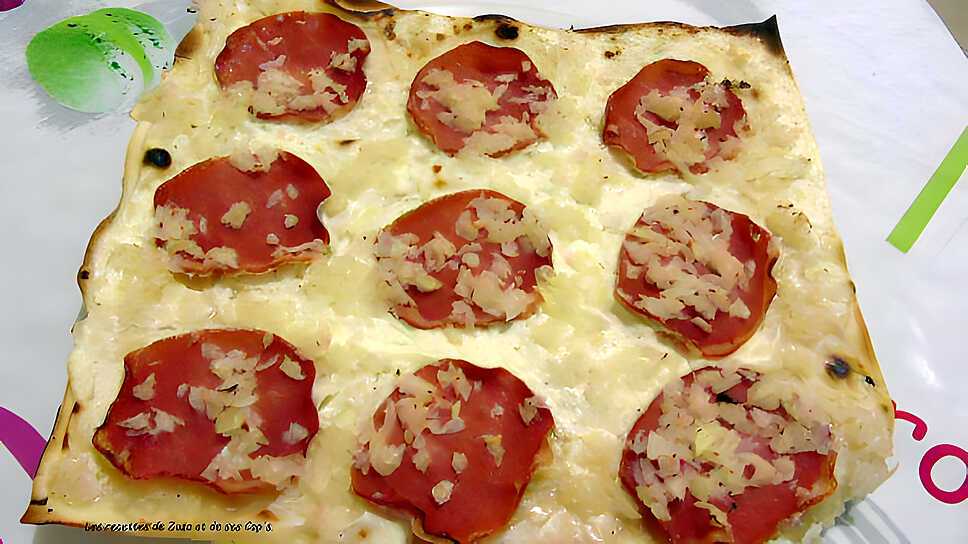 recette Flammeküche au bacon