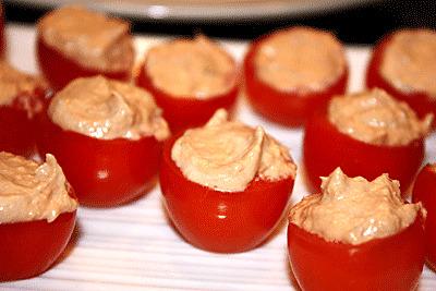 recette Tomates cerises au thon