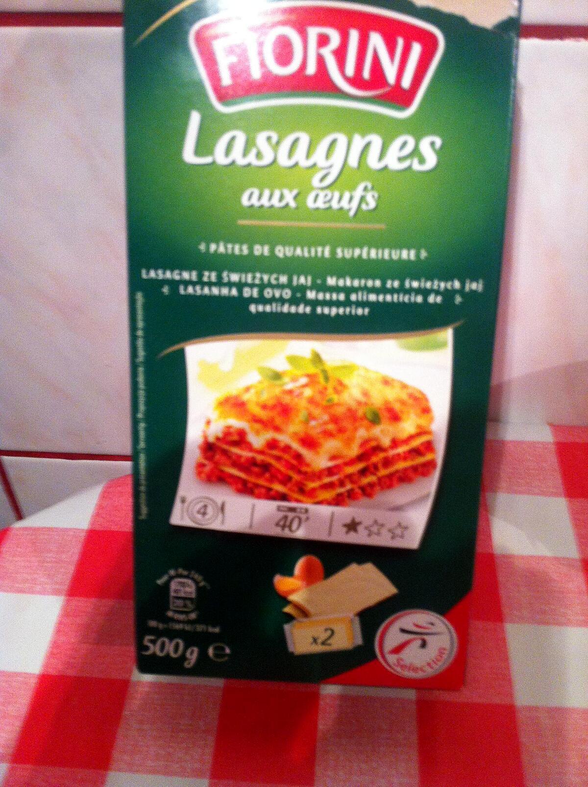 recette LASAGNES