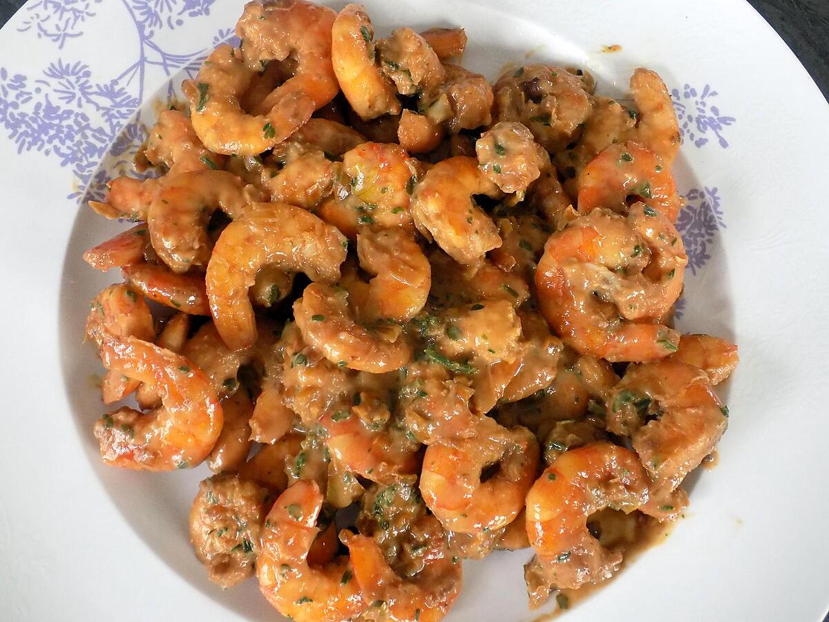 recette Poêlée de crevettes à la chicorée (compatible dukan)