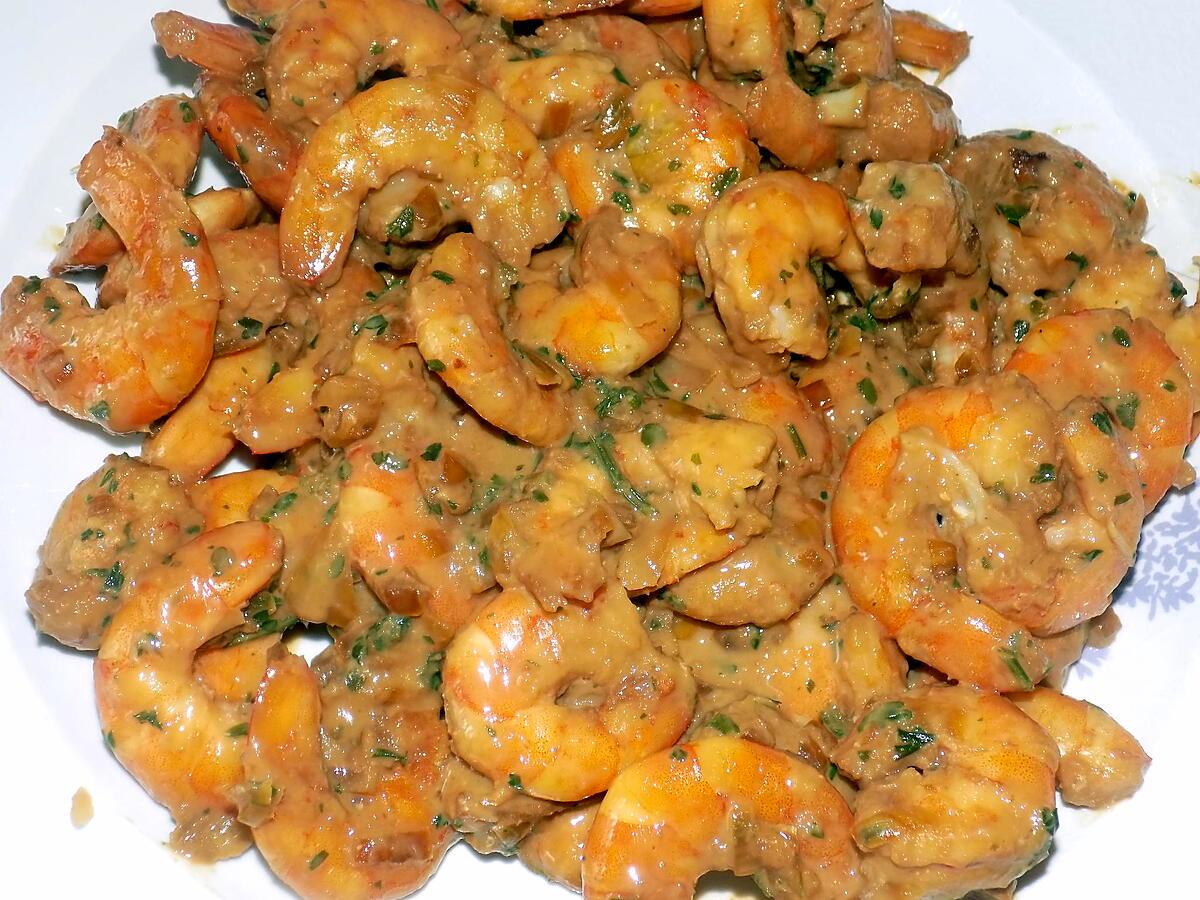 recette Poêlée de crevettes à la chicorée (compatible dukan)