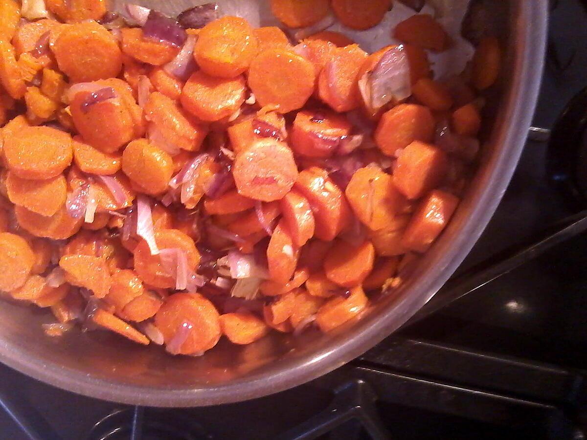recette carotte au cumin et oignon rouge