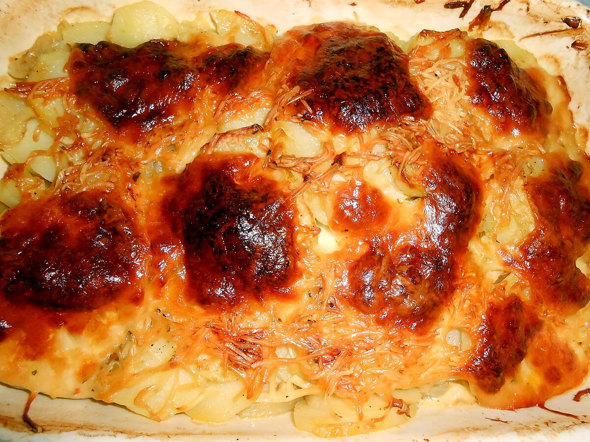 recette GRATIN DE POMMES DE TERRE OIGNONS