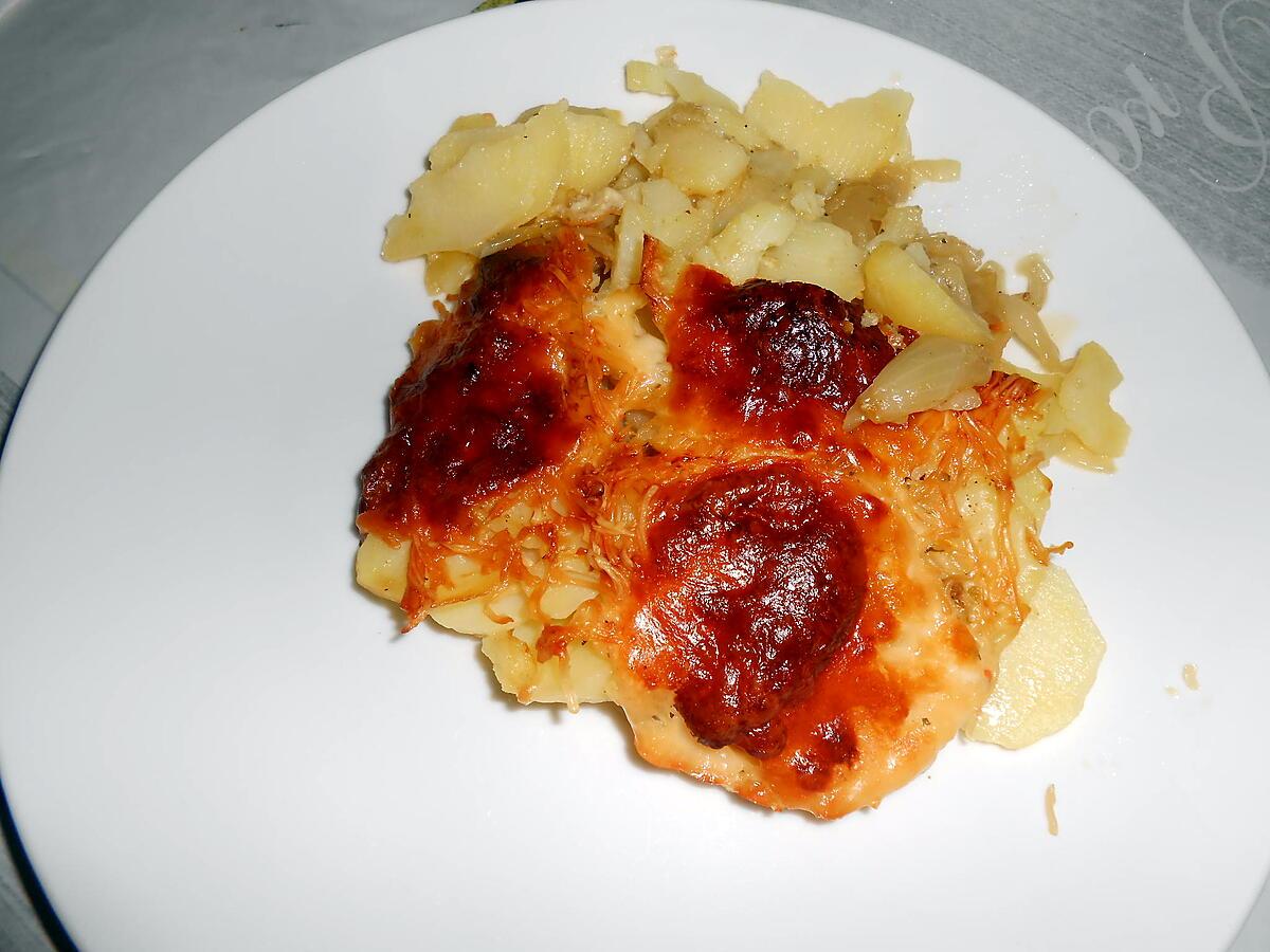 recette GRATIN DE POMMES DE TERRE OIGNONS