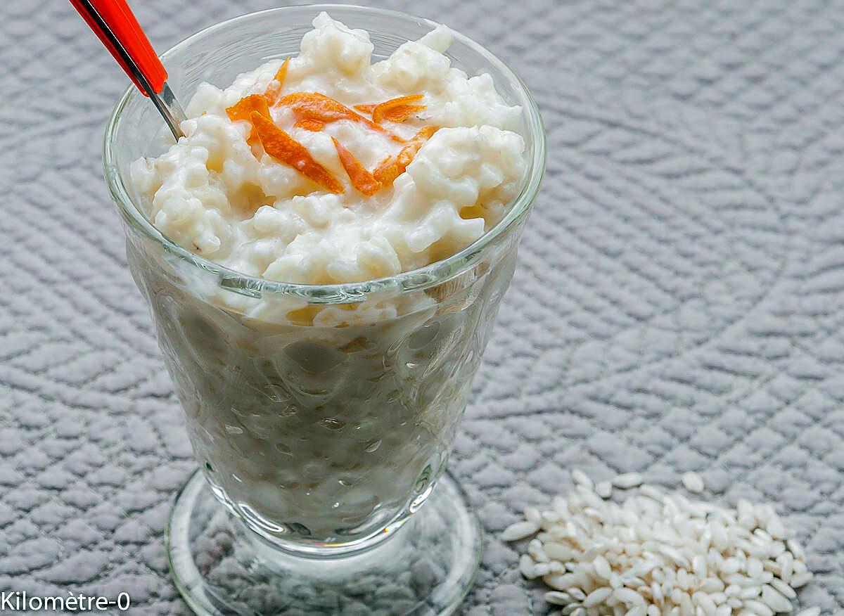 recette Riz au lait à l'orange