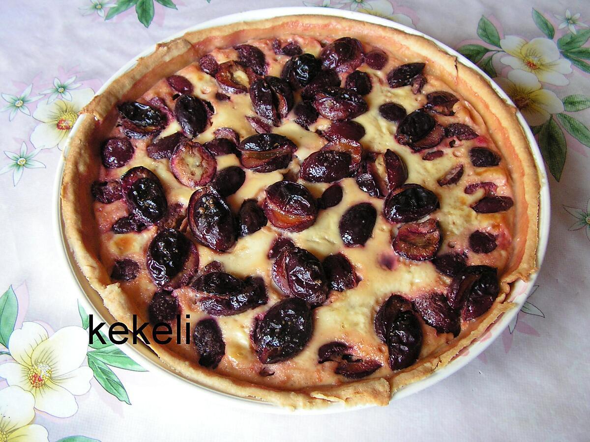 recette Tarte aux prunes