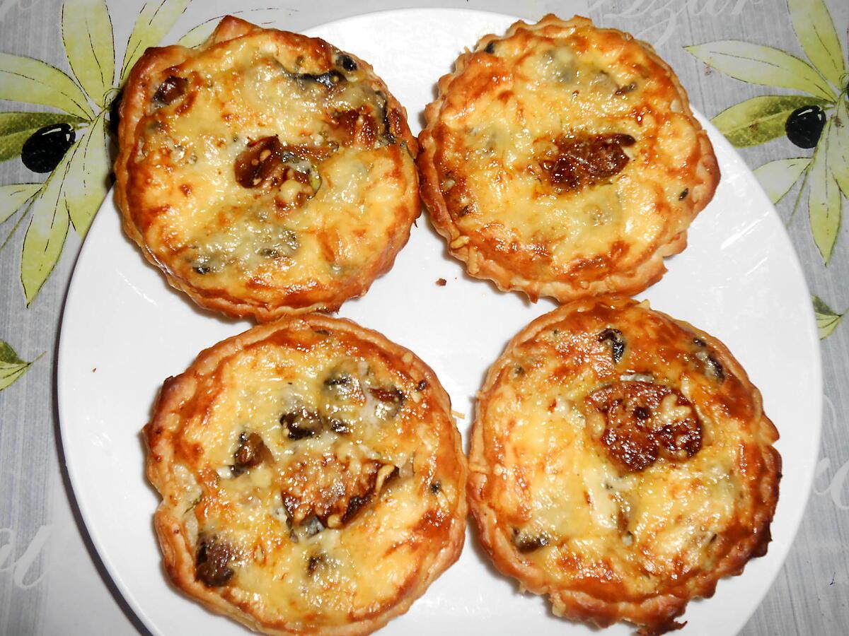 recette TARTELETTES AUX CHAMPIGNONS ET FOIE GRAS