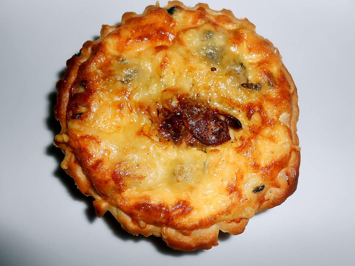 recette TARTELETTES AUX CHAMPIGNONS ET FOIE GRAS