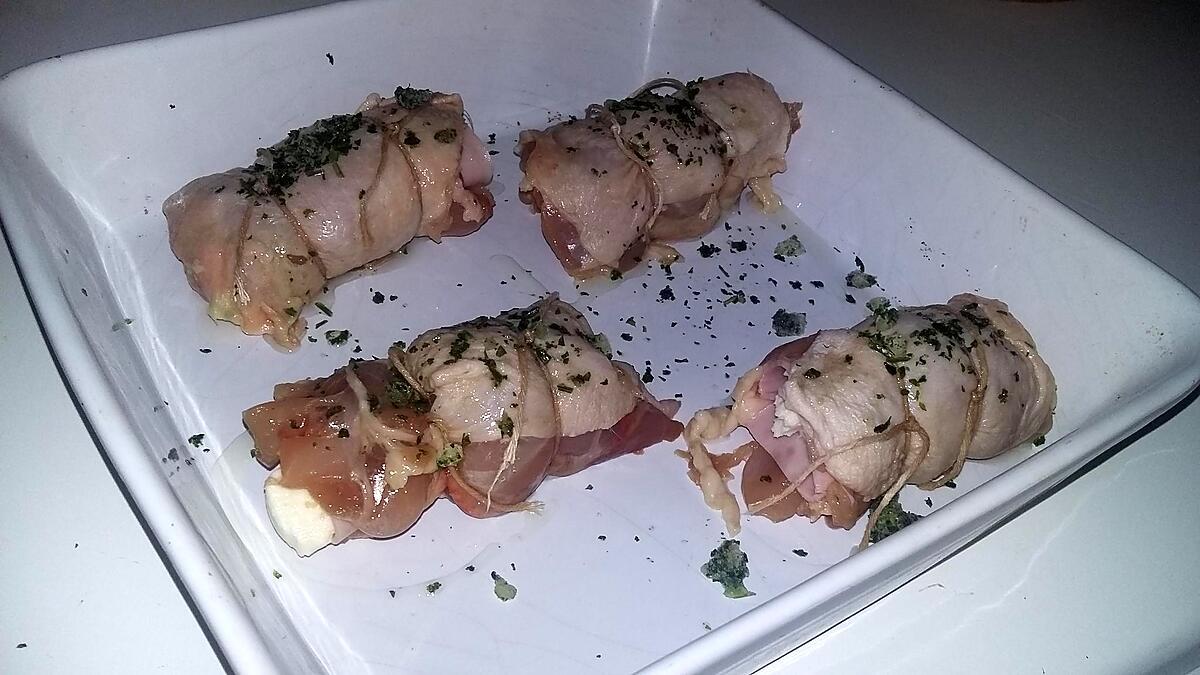 recette Saltimbocca de poulet jambon fromage