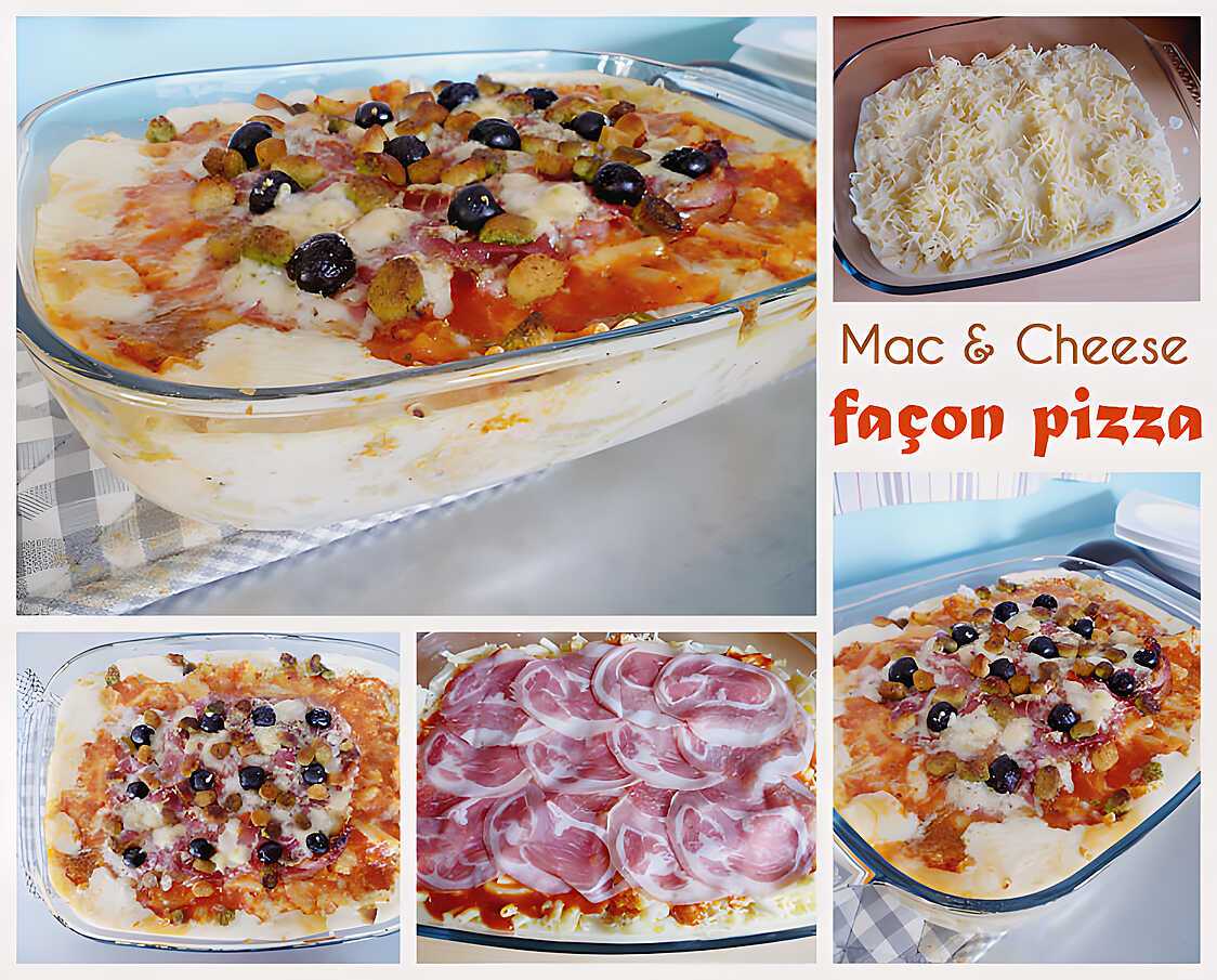 Mac & Cheese façon pizza