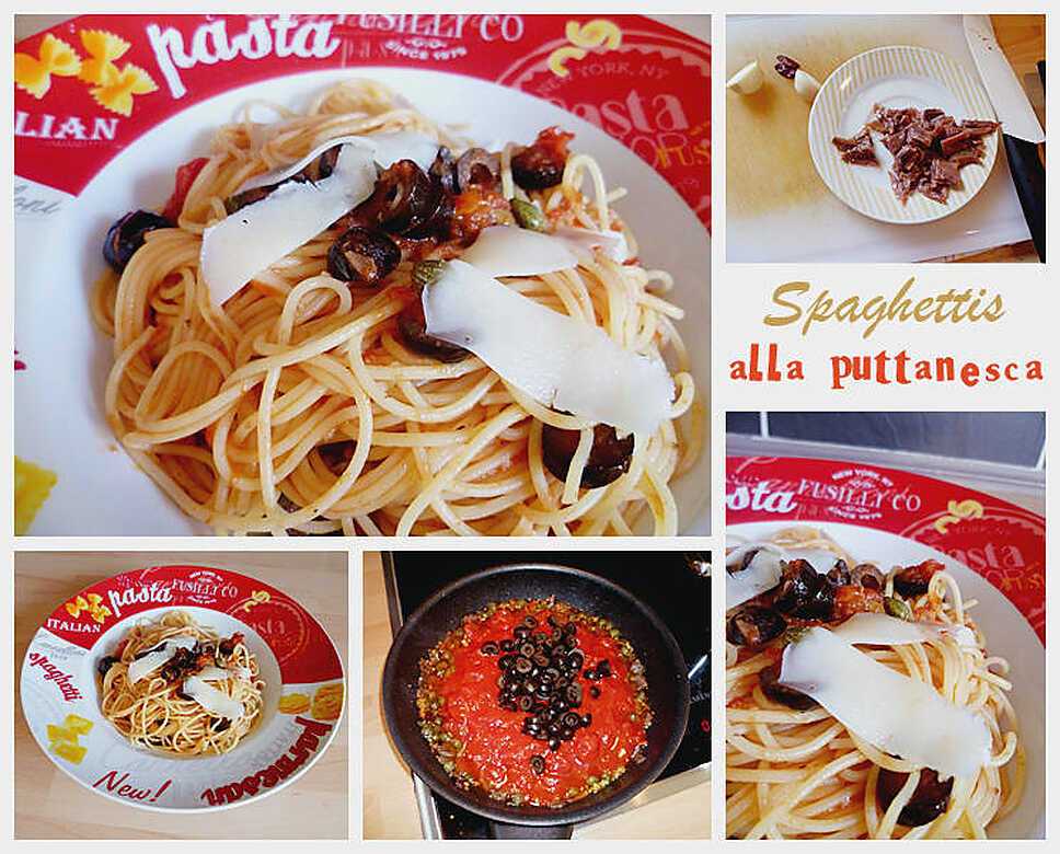 recette Spaghettis alla puttanesca