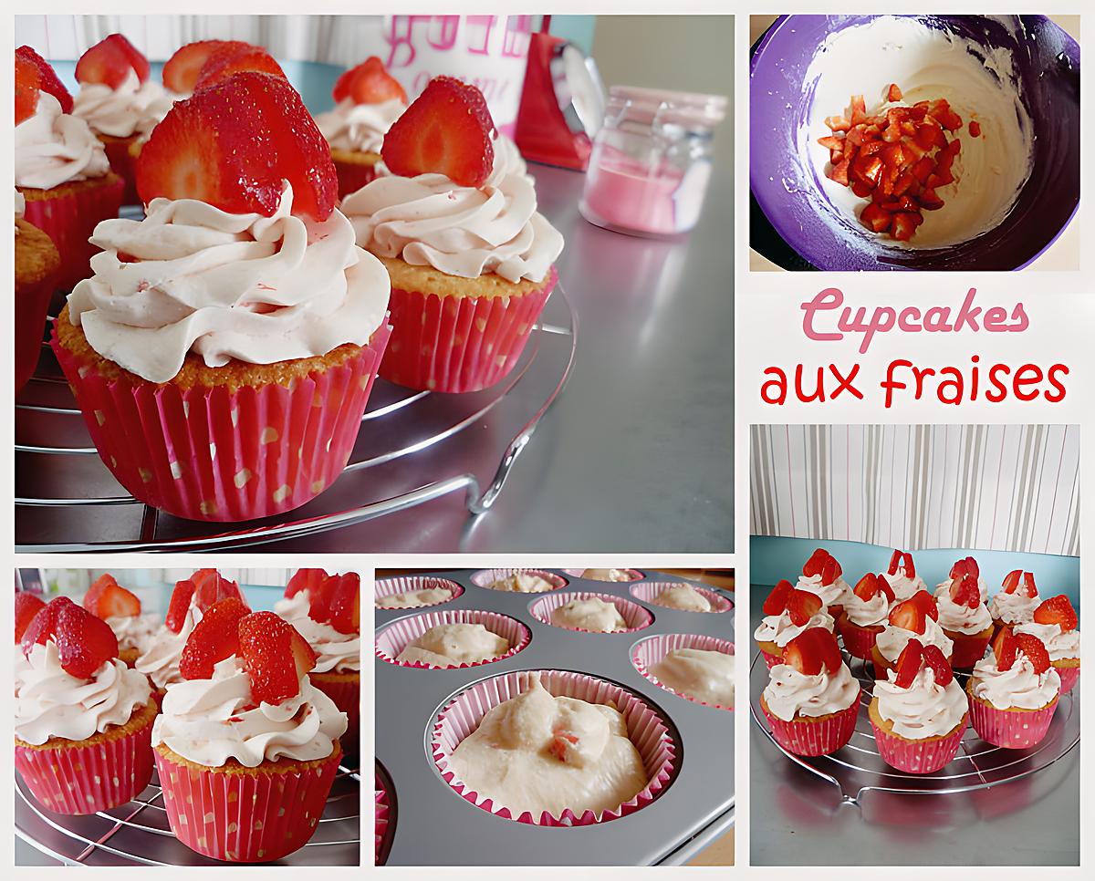 recette Cupcakes aux fraises
