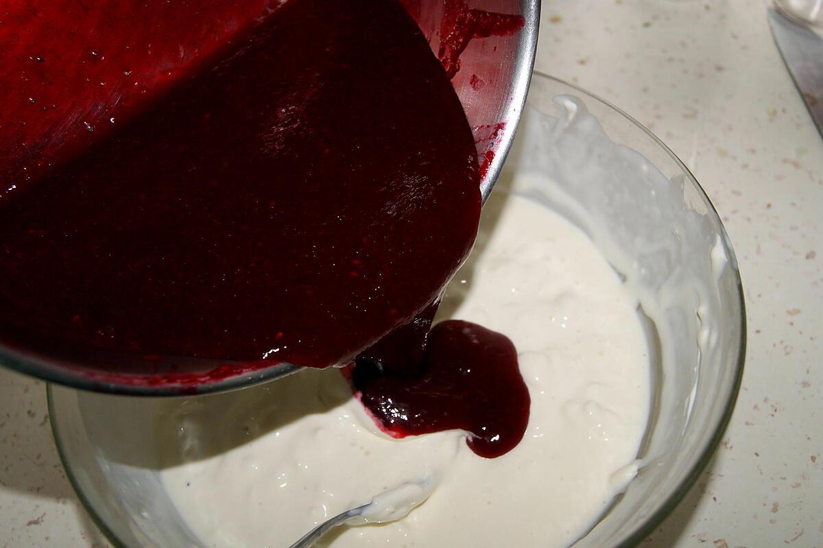 recette Gâteau à la crème de framboises