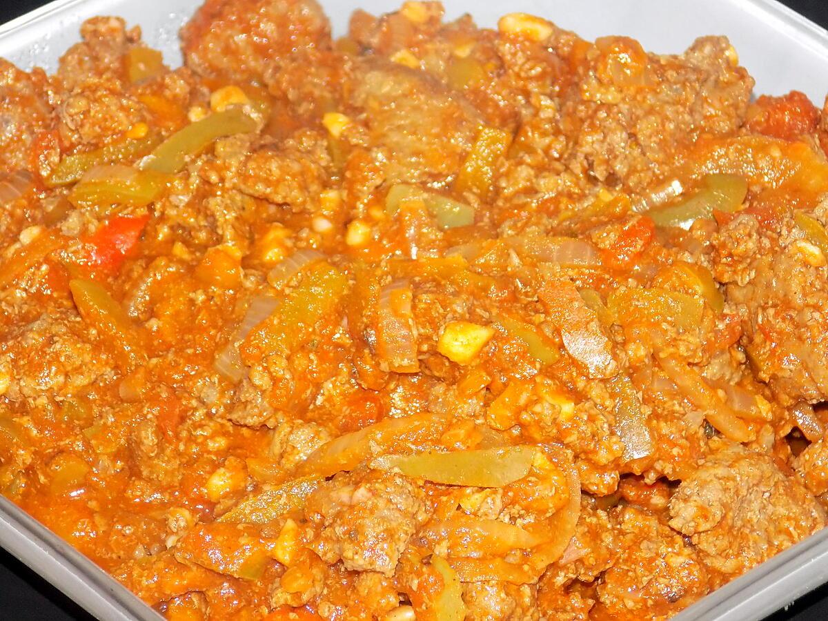 recette Chili con carne (compatible dukan)