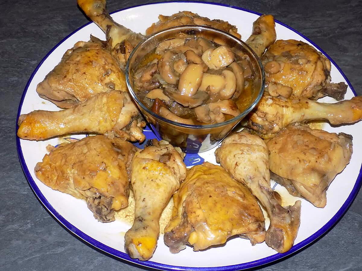 recette Poulet au raifort et mélange forestier (compatible dukan)