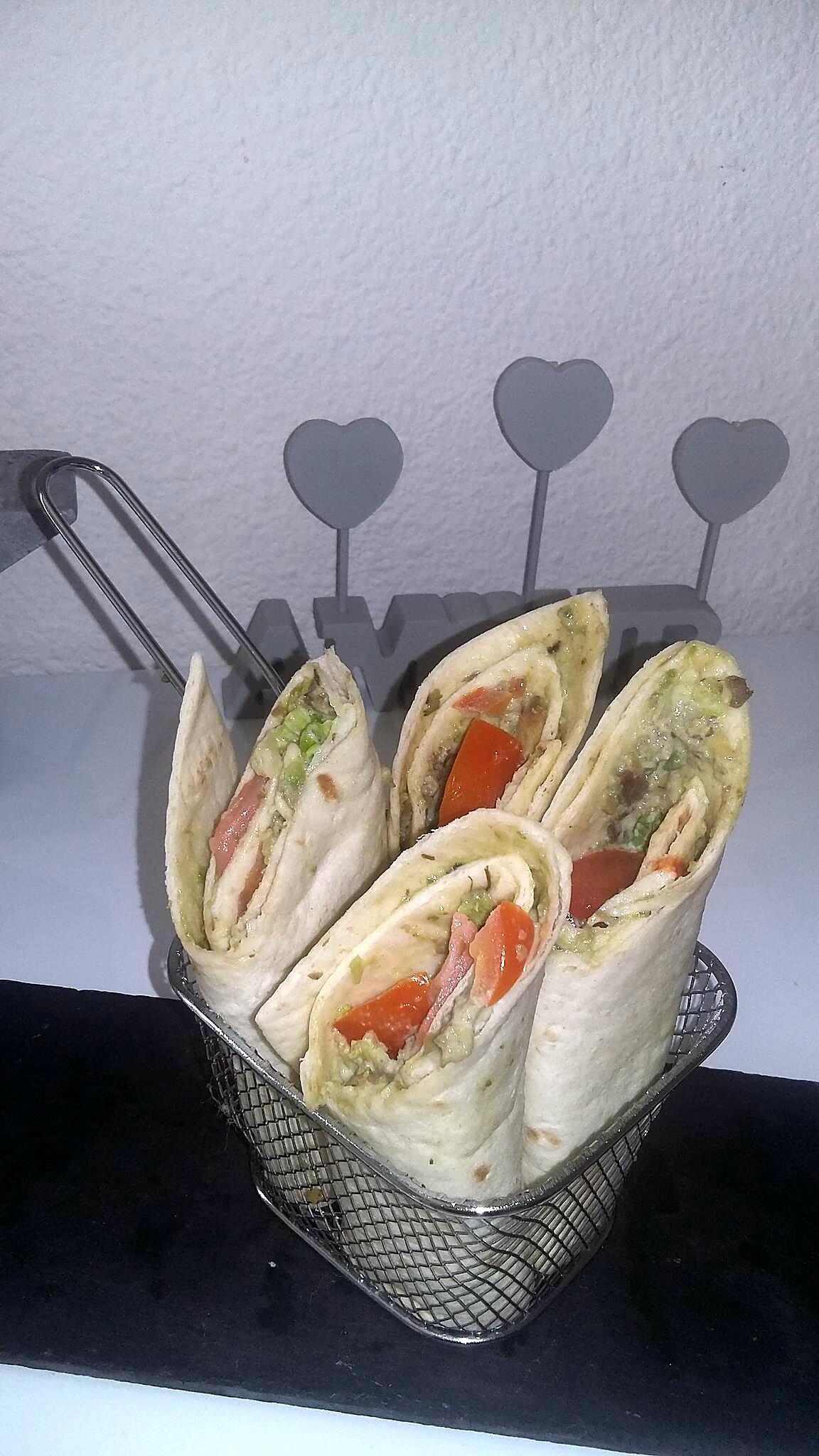 recette Wraps saumon avocat