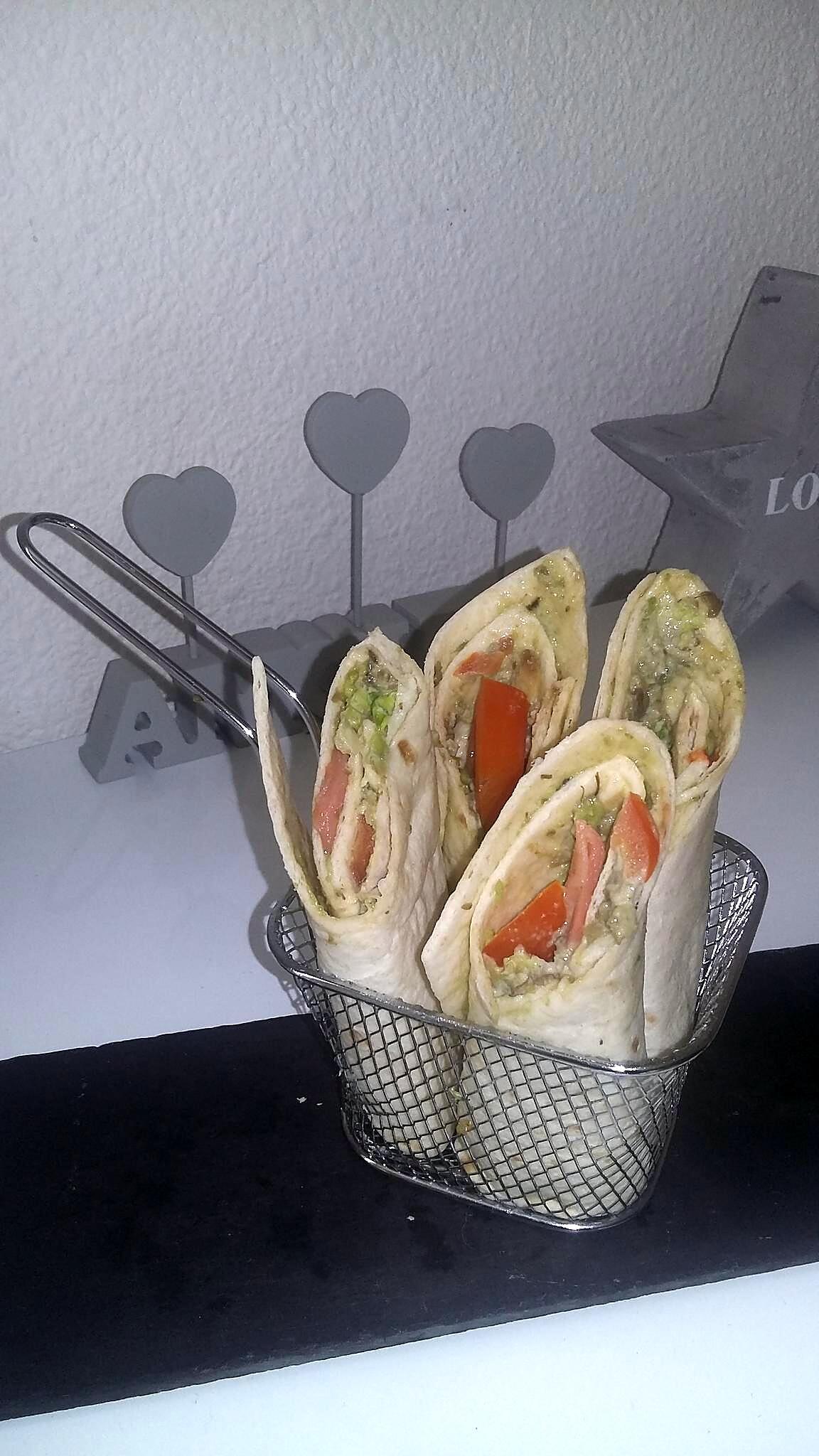 recette Wraps saumon avocat