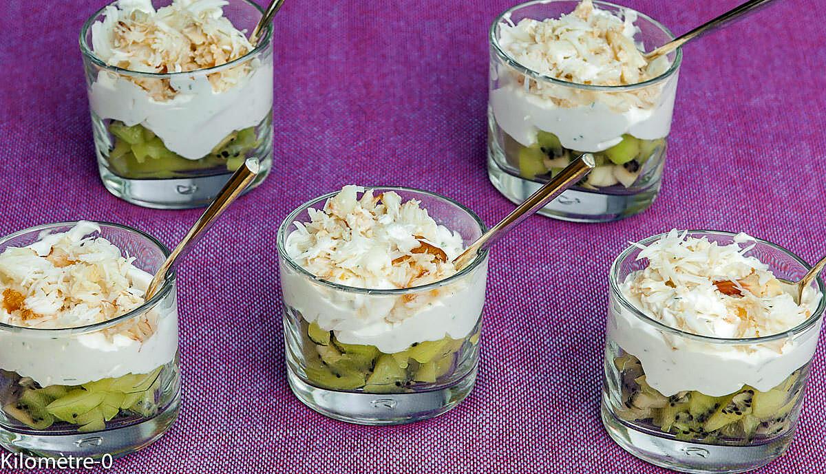 recette Verrine kiwi et crabe