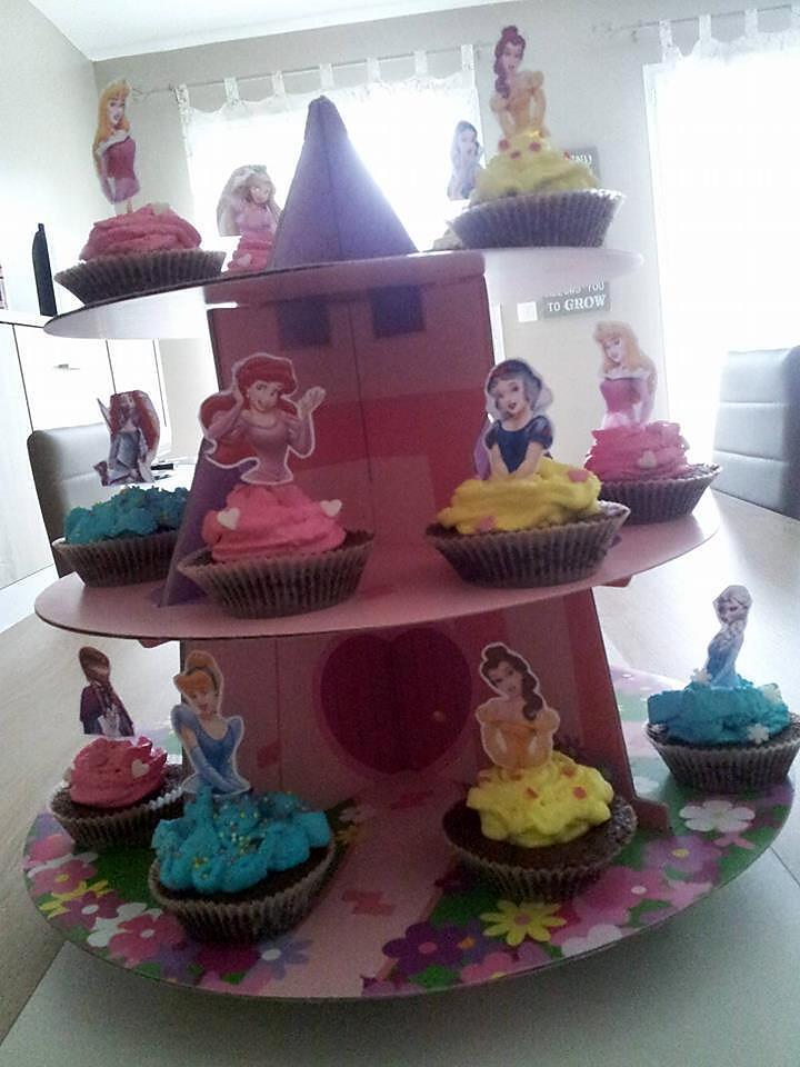 recette Le château des Cupcakes Princesses d'Anniversaire