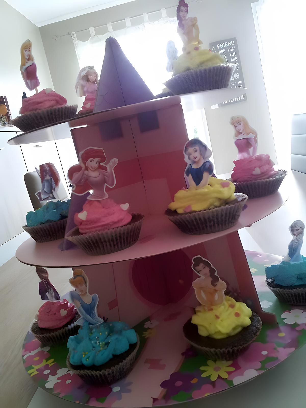 recette Le château des Cupcakes Princesses d'Anniversaire