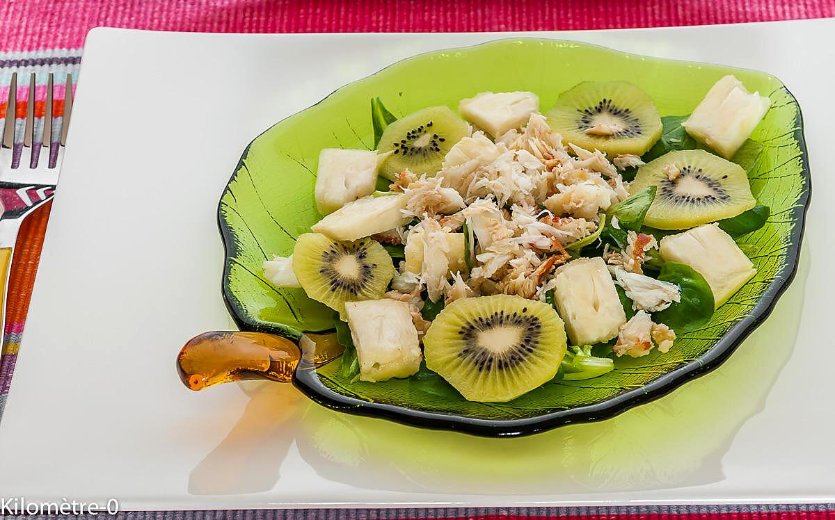 recette Salade de crabe au kiwi
