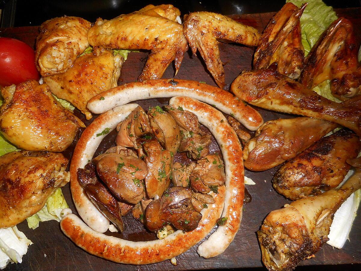 recette Mixed grill de poulet