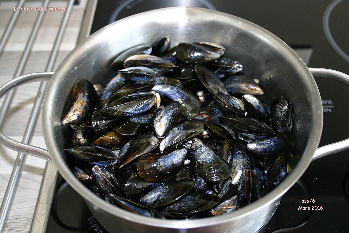 recette Moules Marinière à ma façon