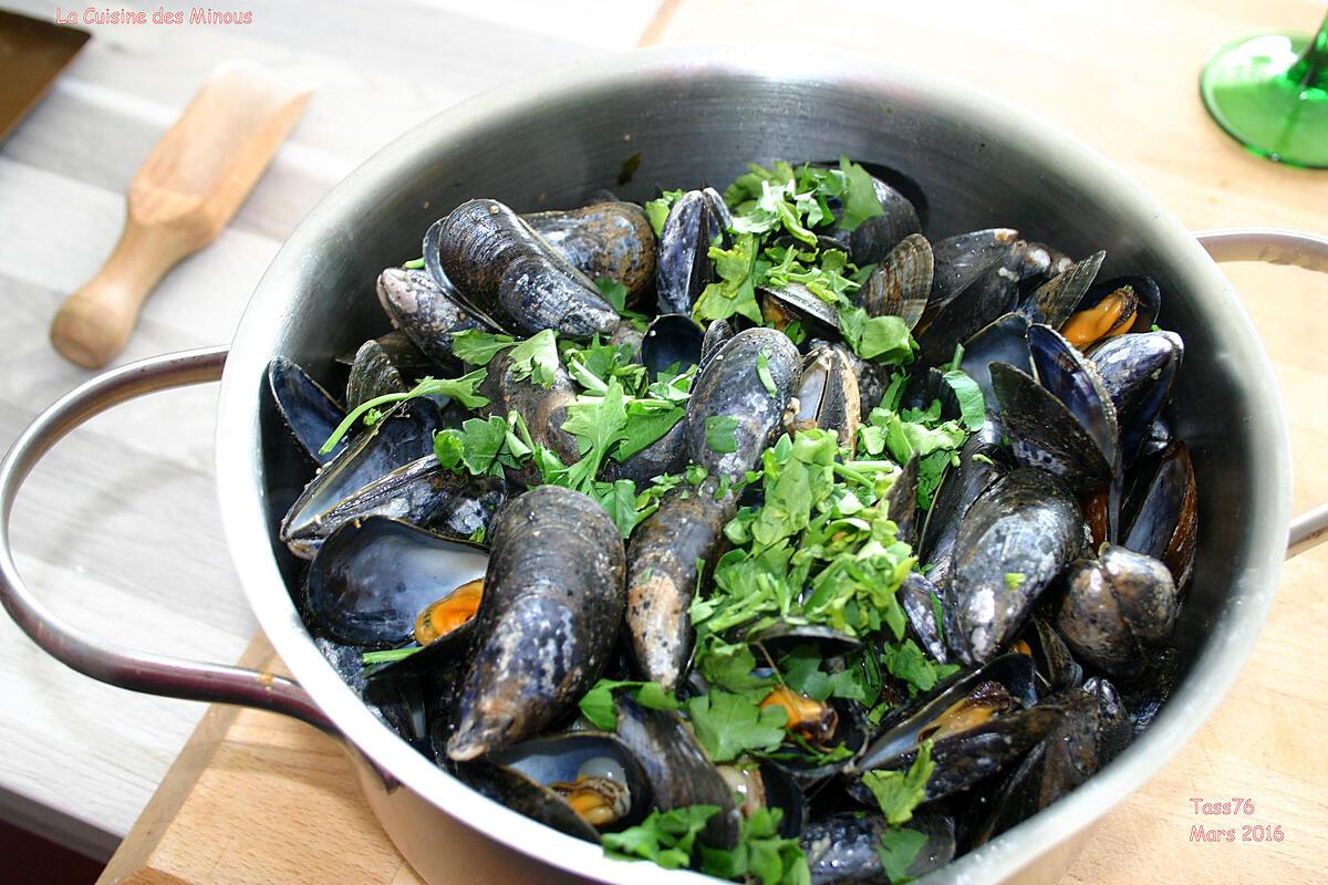 recette Moules Marinière à ma façon