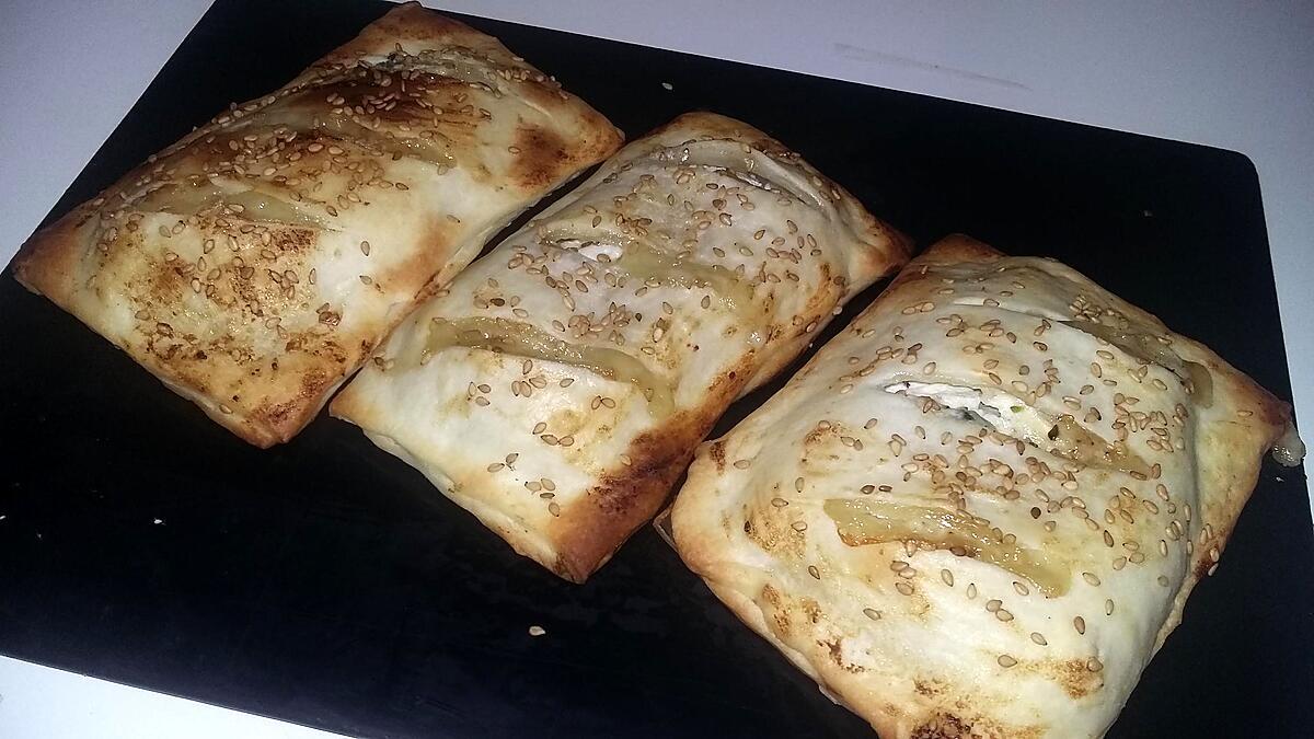 recette Rectangle brisée a la ricotta, asperges sauvages et chèvre